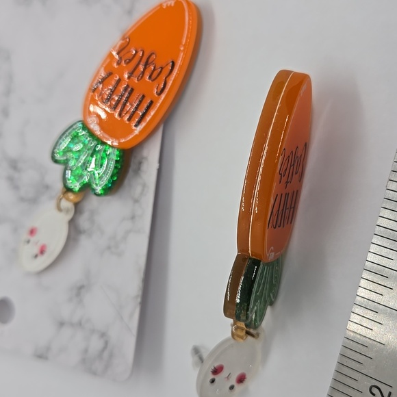 Easter Carrot Earrings Stud Earrings - Picture 15 of 15